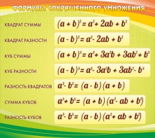 Стенд "Формулы сокращенного умножения" Вариант 3 - fgospostavki.ru - Верхняя Пышма